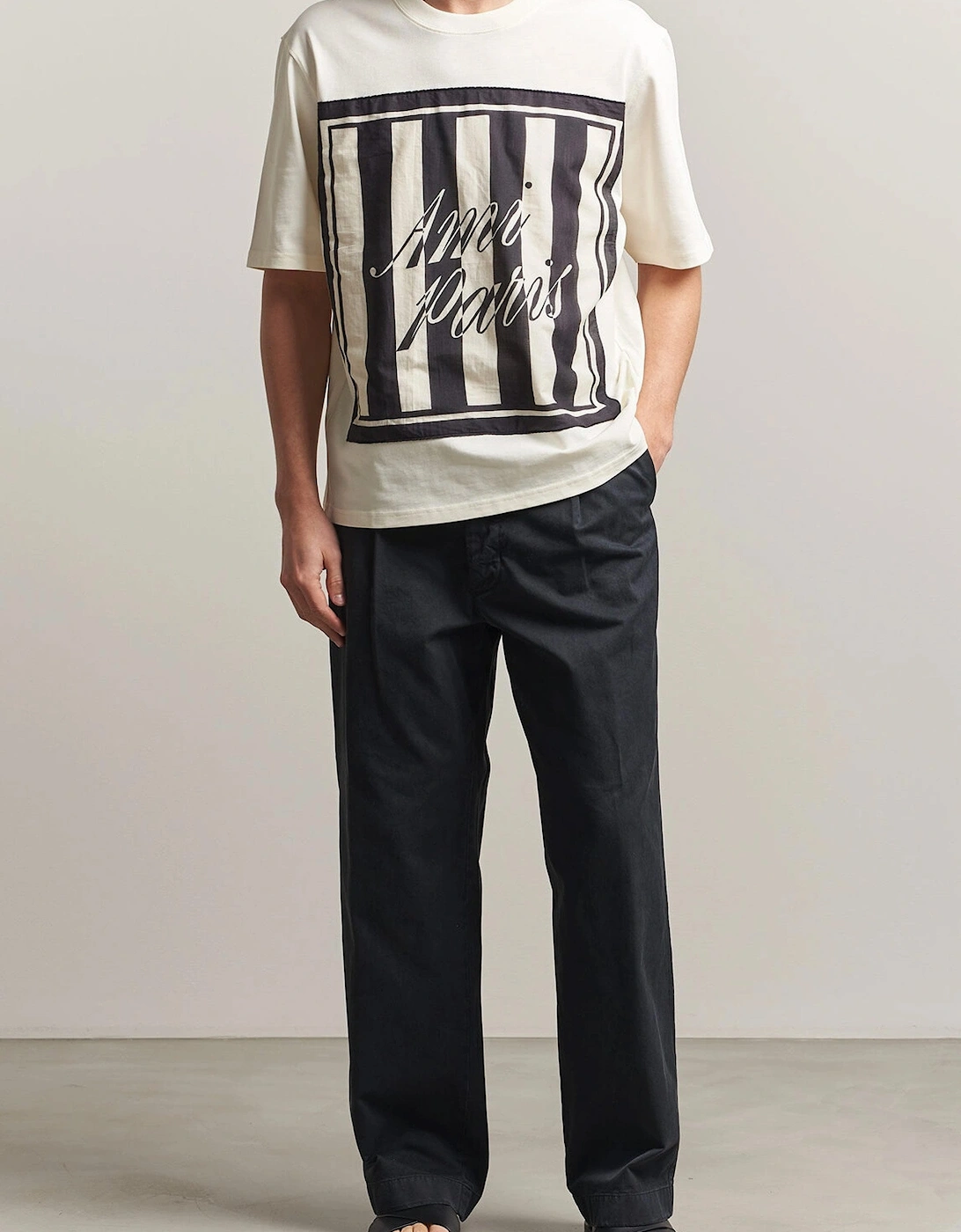 Boxy Printed T Shirt White