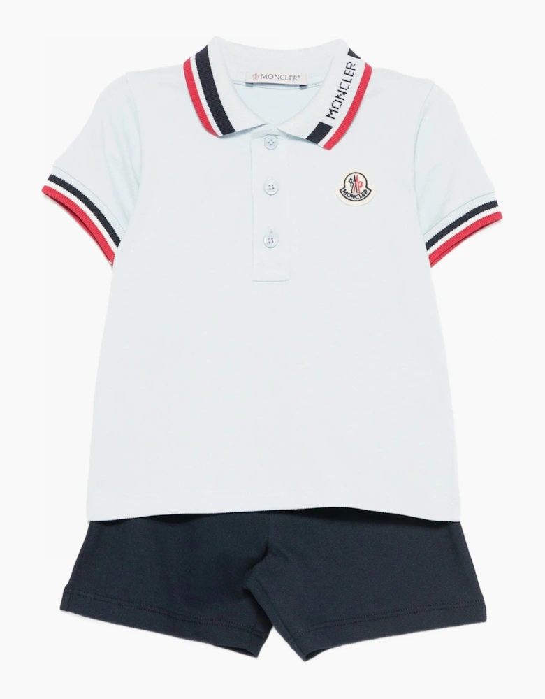 Baby 2 Piece Polo Set Blue