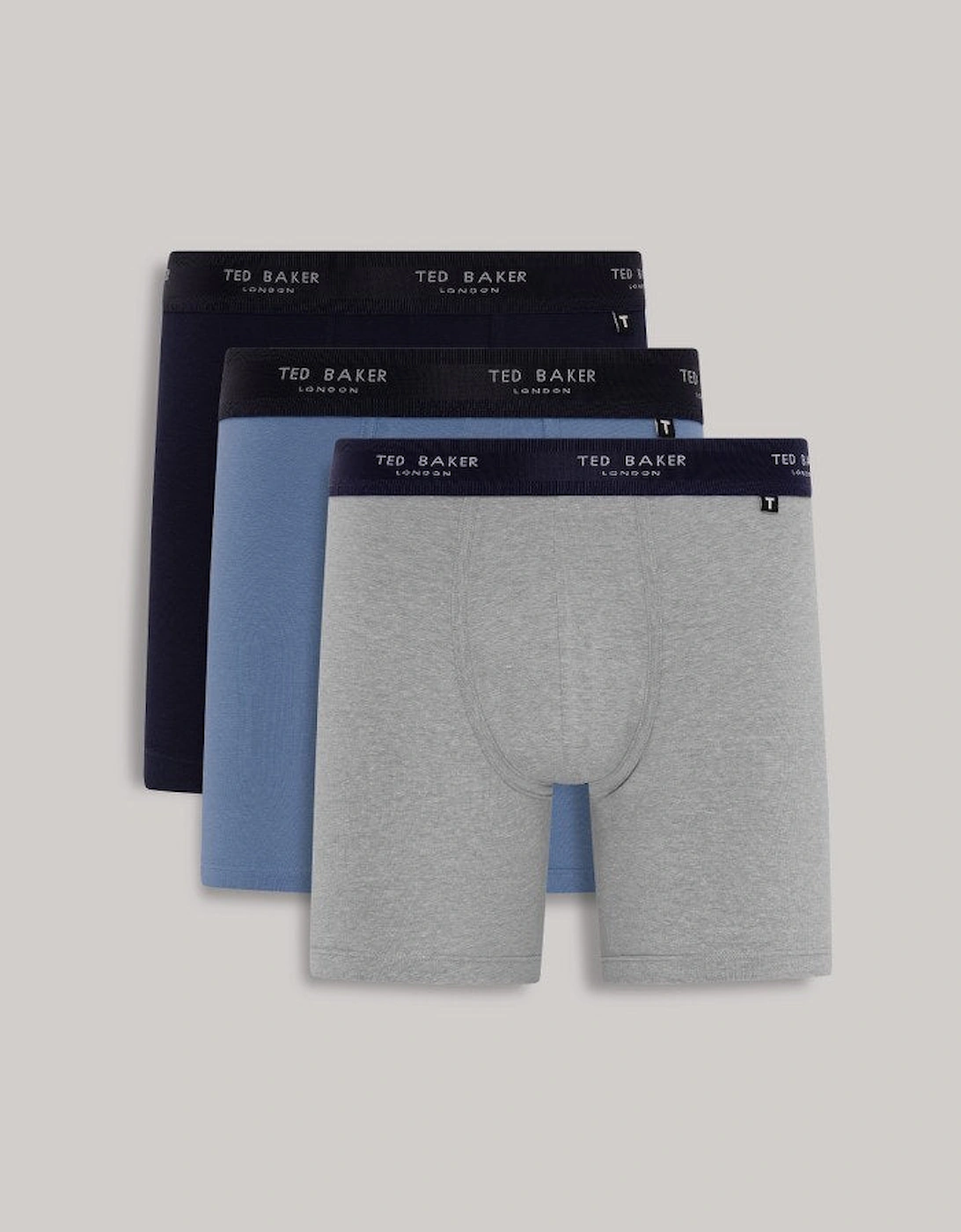 3-Pack Cotton Boxer Brief Mens Boxer Briefs Navy Mix, 5 of 4