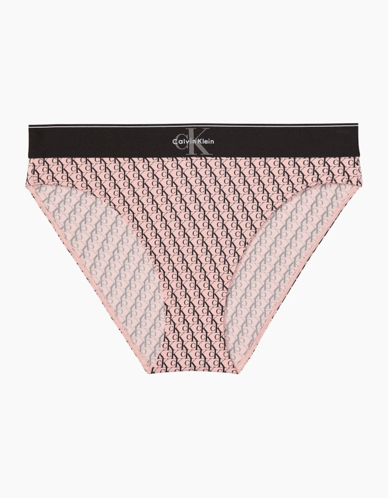 Calvin Klein HIGH WAIST BIKINI Womens High-Waist Briefs Bright Peach