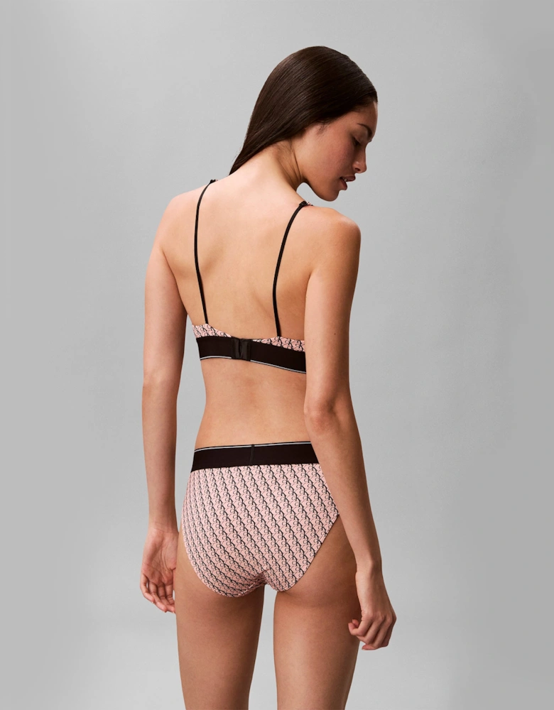 Calvin Klein HIGH WAIST BIKINI Womens High-Waist Briefs Bright Peach