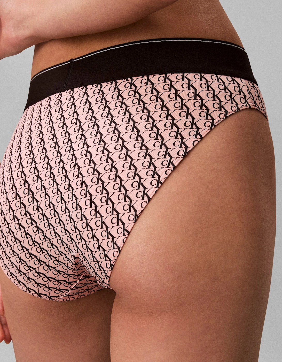 Calvin Klein HIGH WAIST BIKINI Womens High-Waist Briefs Bright Peach