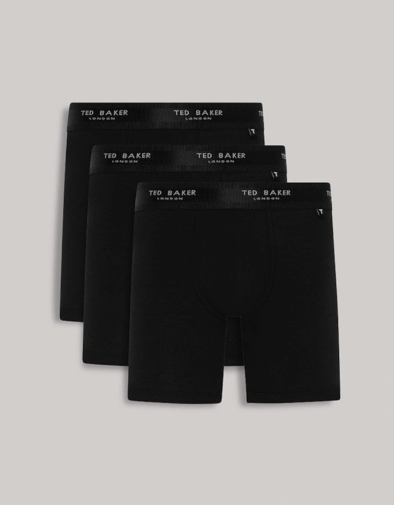 3-Pack Cotton Boxer Brief Mens Boxer Briefs Black