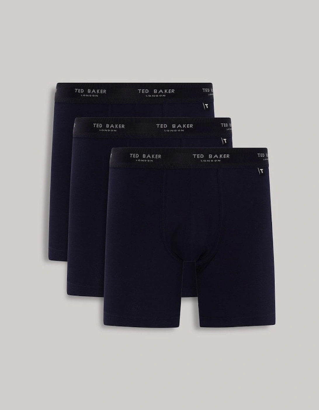 3-Pack Cotton Boxer Brief Mens Boxer Briefs Navy, 3 of 2