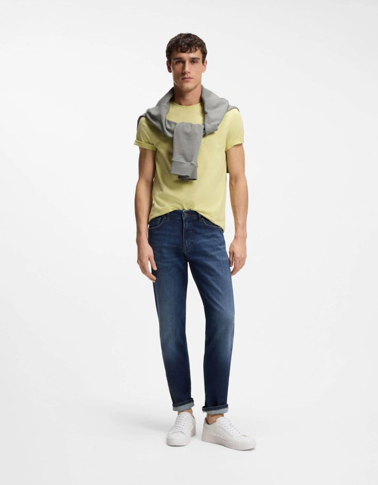 BOSS Orange Maine Regular-Fit Jeans in Soft-Motion Denim - Medium Blue 420