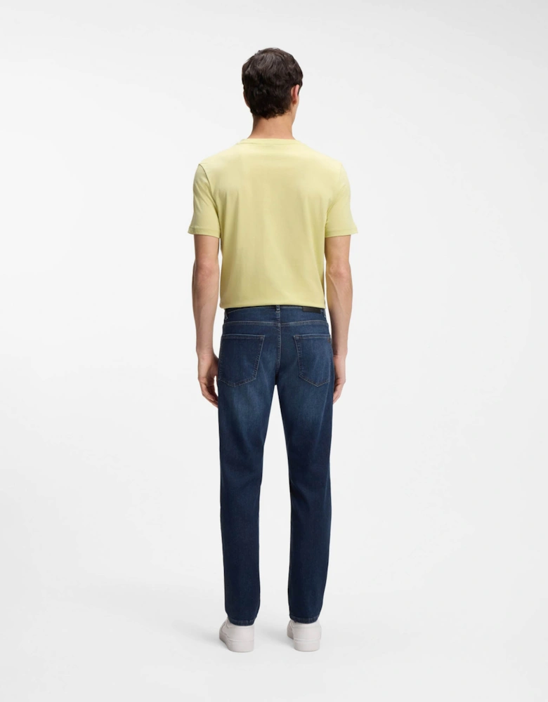 BOSS Orange Maine Regular-Fit Jeans in Soft-Motion Denim - Medium Blue 420