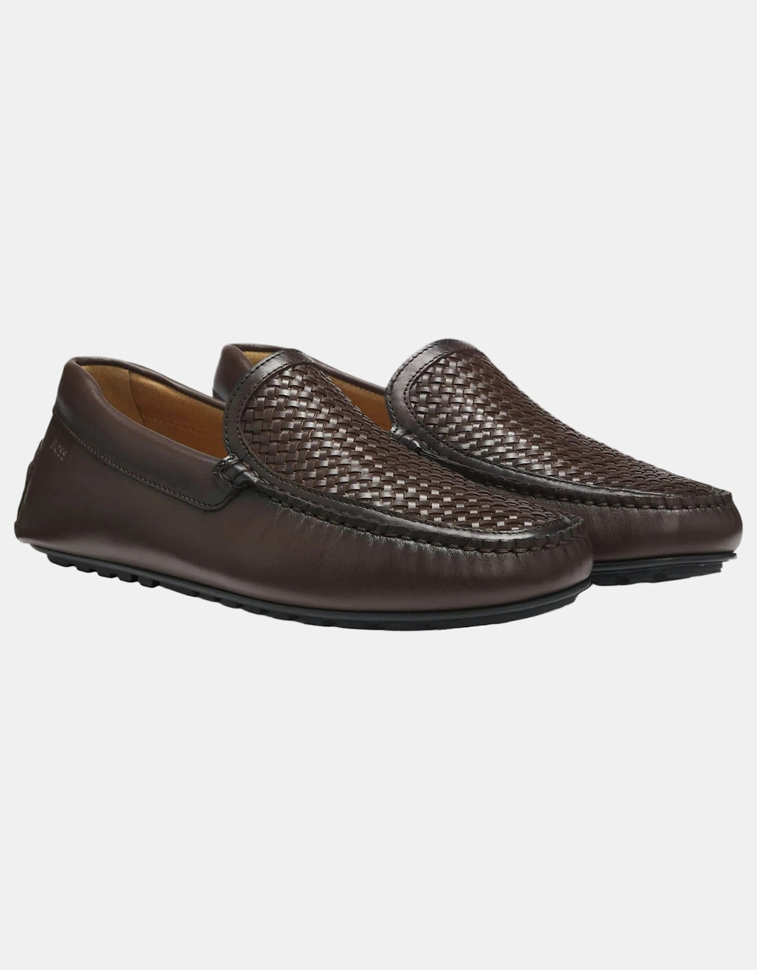 BOSS Orange Noel_Mocc_ltwvr Mens Shoes 50563133 - Dark Brown 203