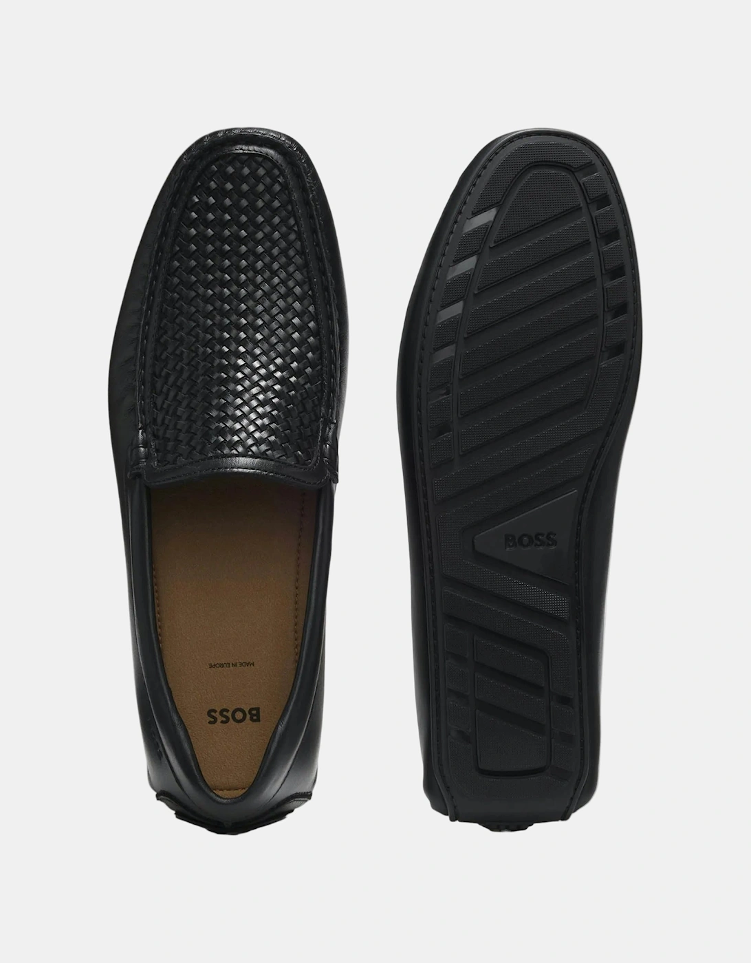 BOSS Orange Noel_Mocc_ltwvr Mens Shoes 50563133 - Black 001
