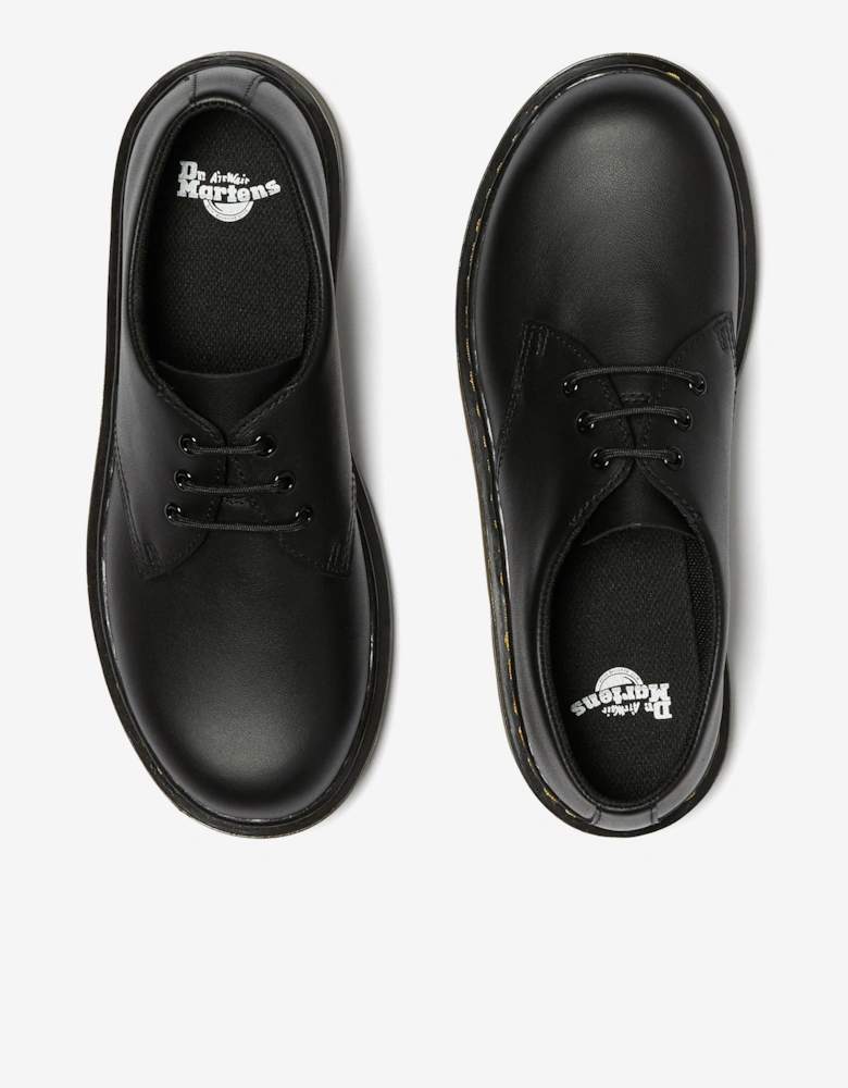 Dr Martens Girls 1461 Softy T Leather Shoes in Black