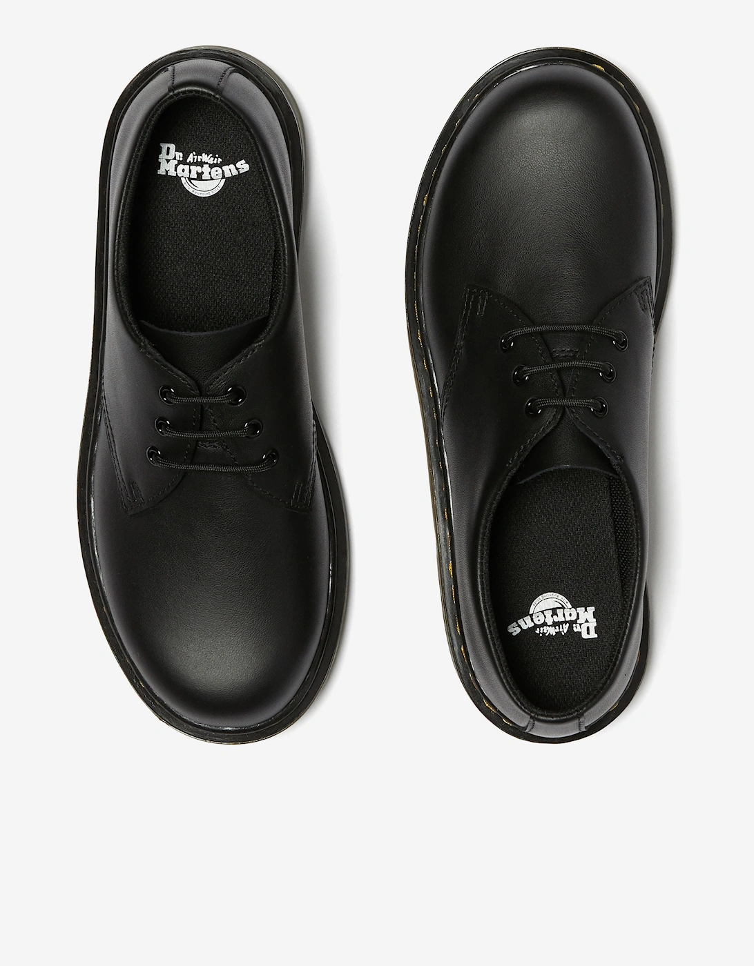 Dr Martens Girls 1461 Softy T Leather Shoes in Black