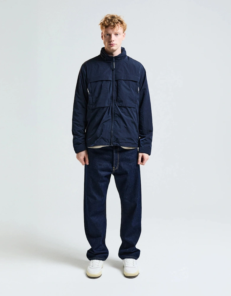 Aquascutum Mens Lamina Mock Neck Jacket - Navy 11