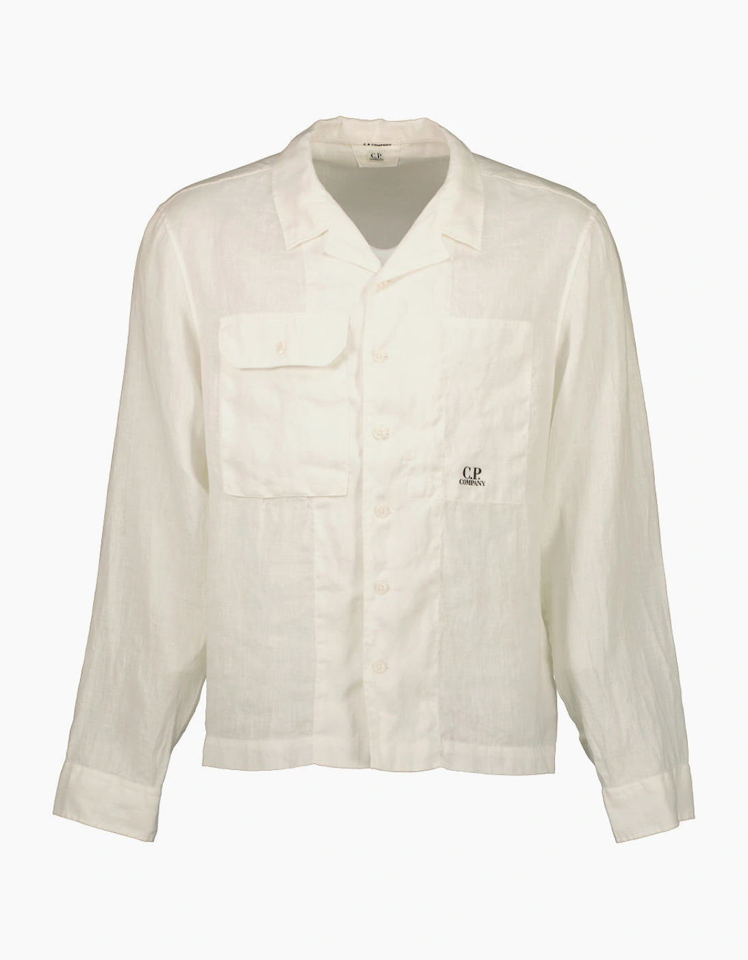 Long Sleeve Linen Overshirt