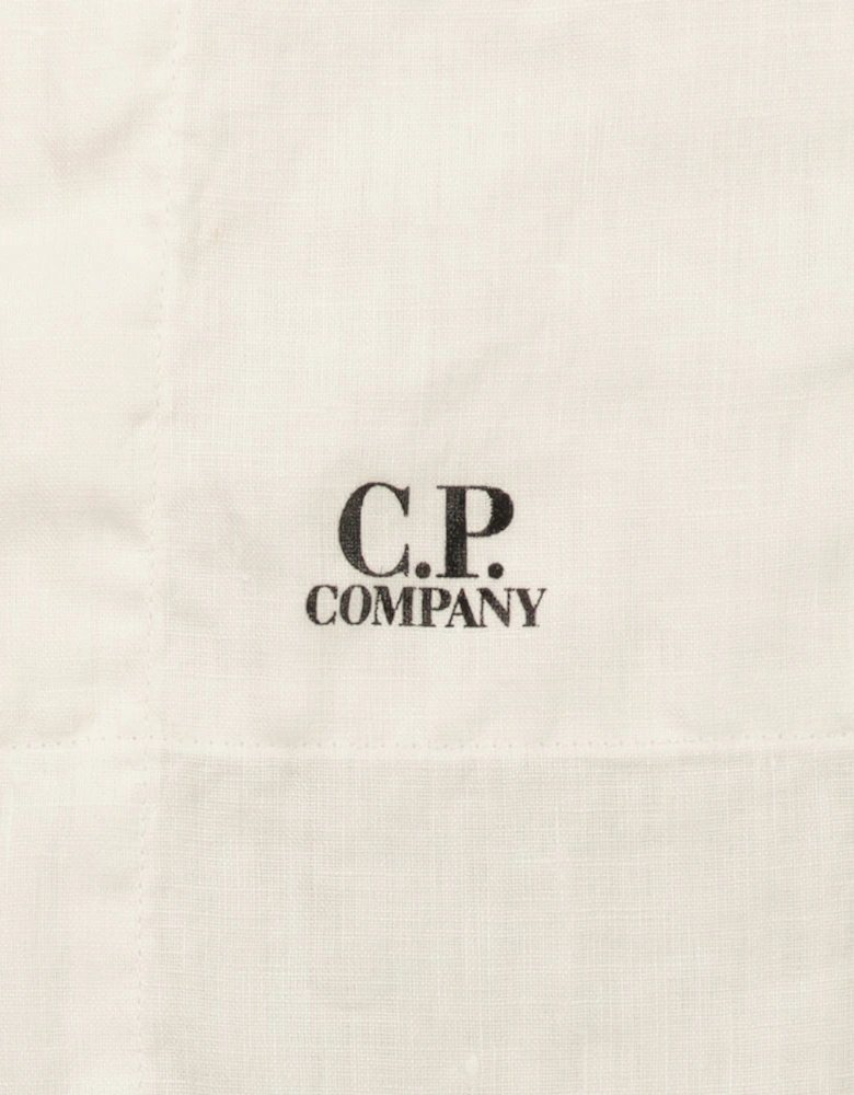 Long Sleeve Linen Overshirt