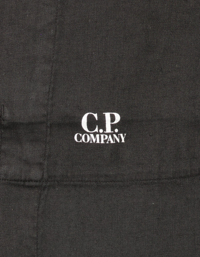 Long Sleeve Linen Overshirt