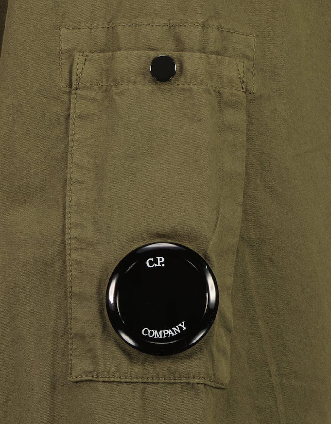 Gabardine Zip Up Lens Overshirt
