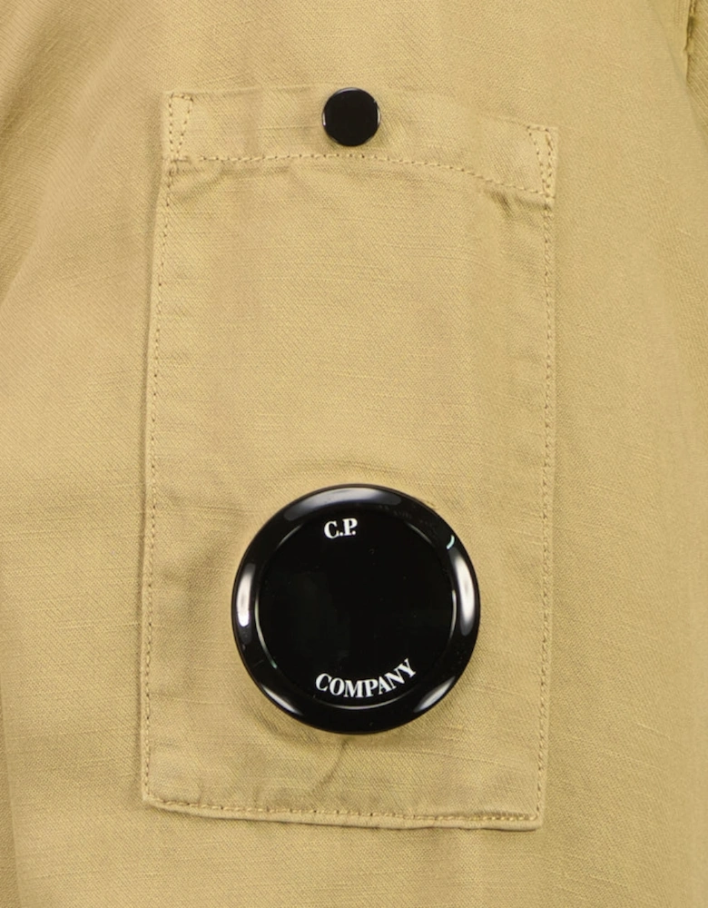 Cotton/Linen Lens Overshirt