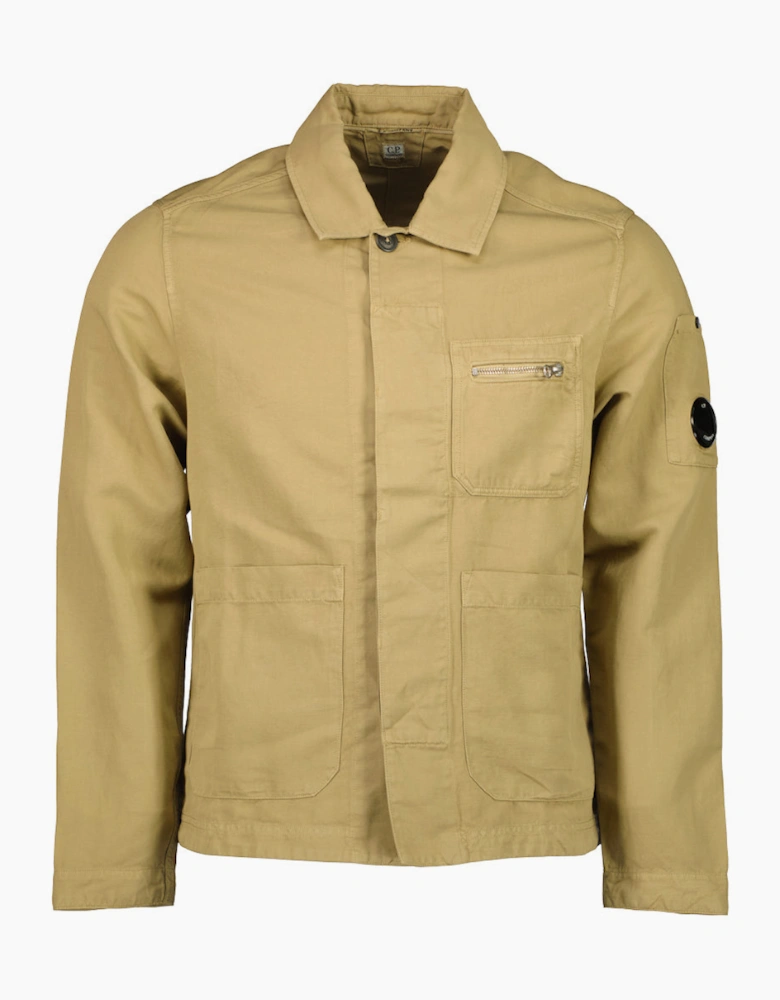 Cotton/Linen Lens Overshirt