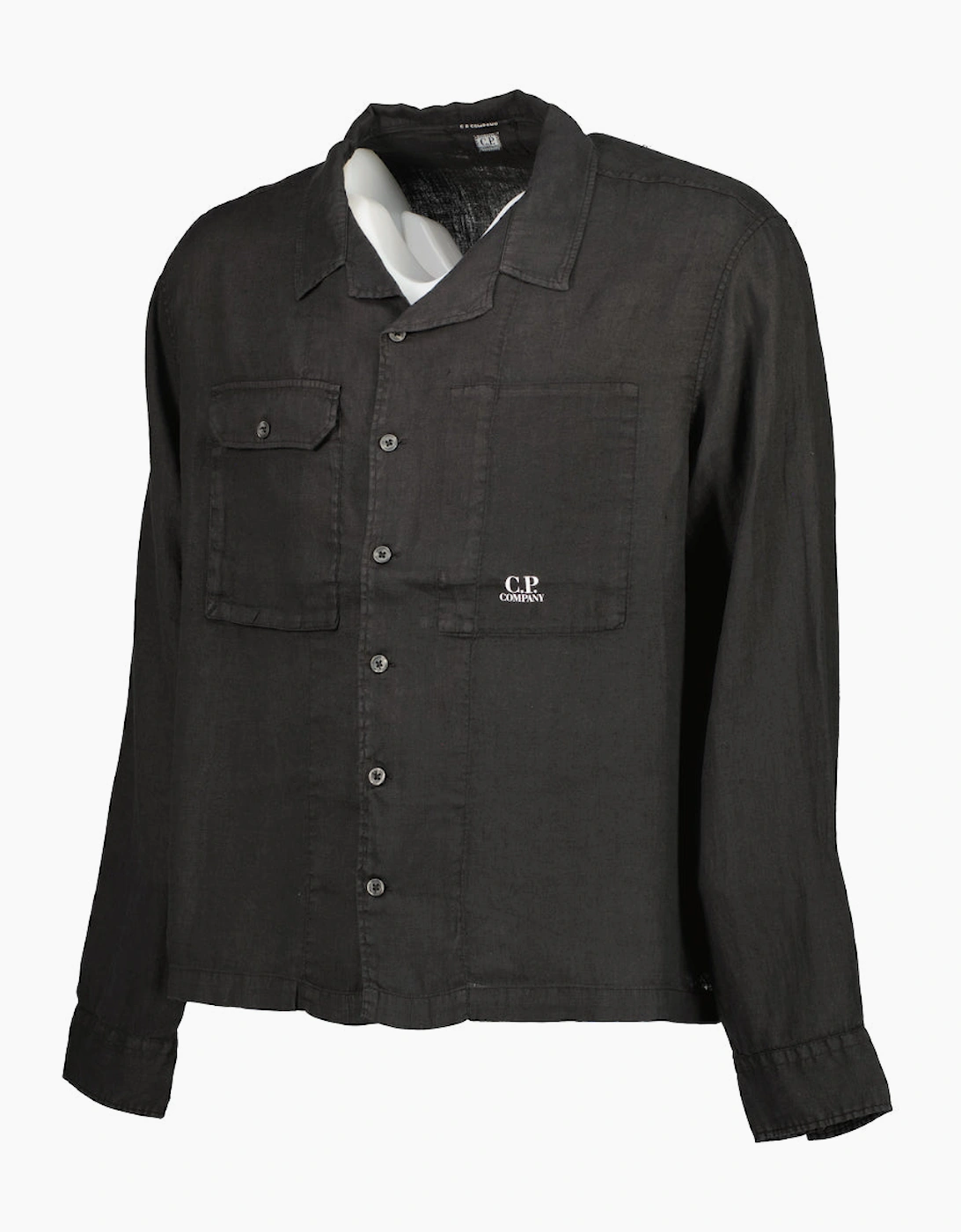 Long Sleeve Linen Overshirt