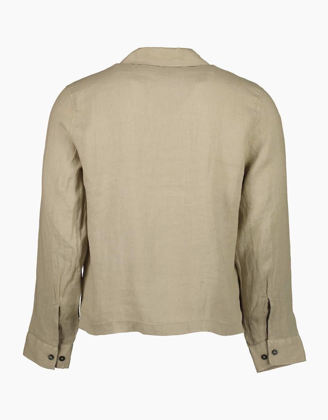 Long Sleeve Linen Overshirt