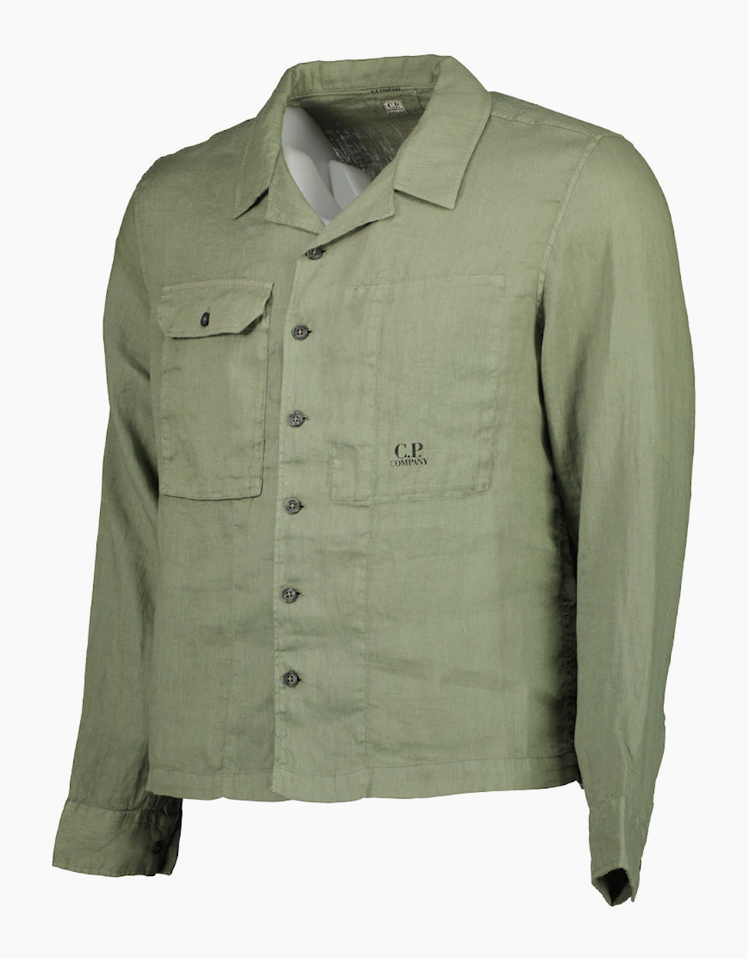 Long Sleeve Linen Overshirt