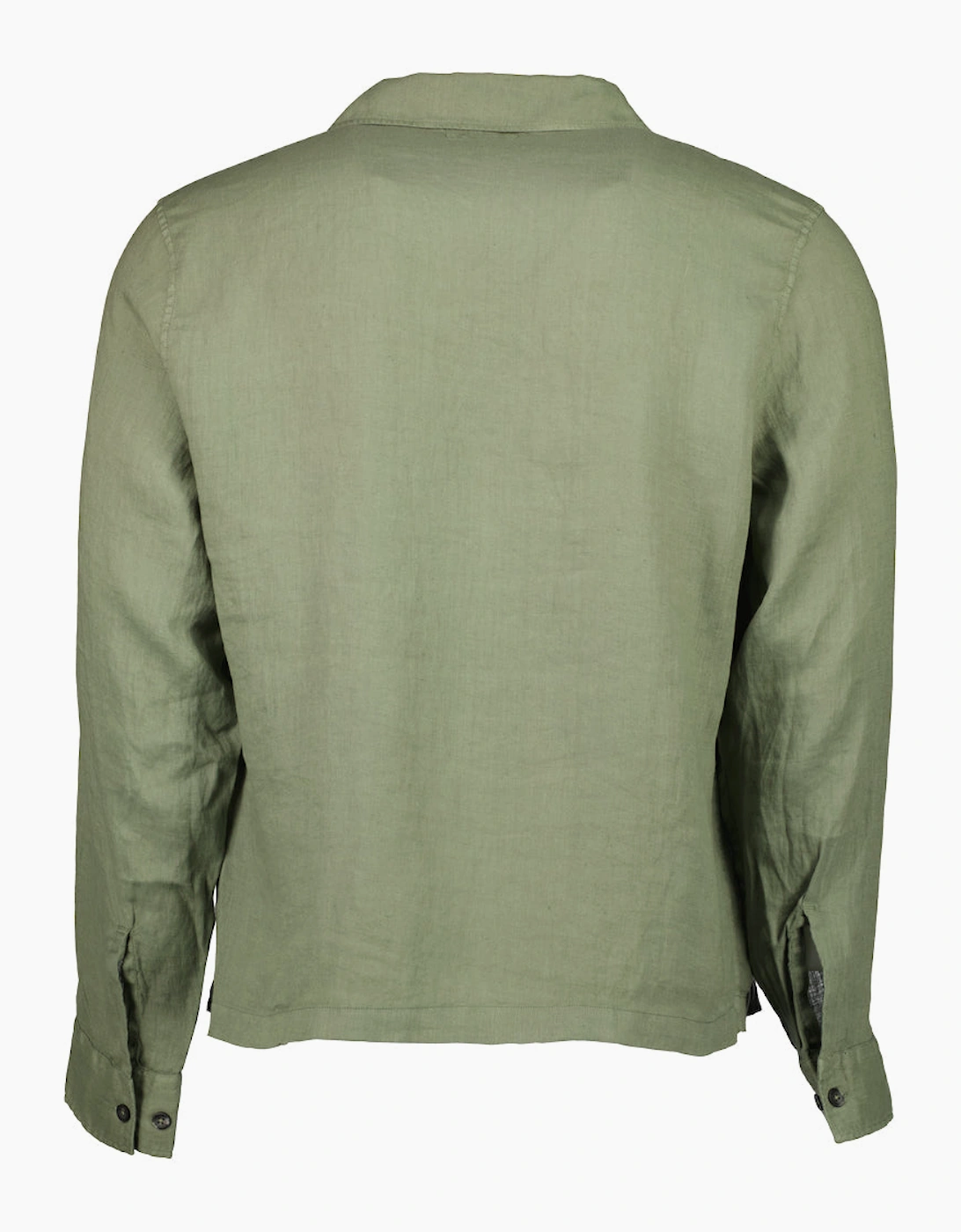 Long Sleeve Linen Overshirt