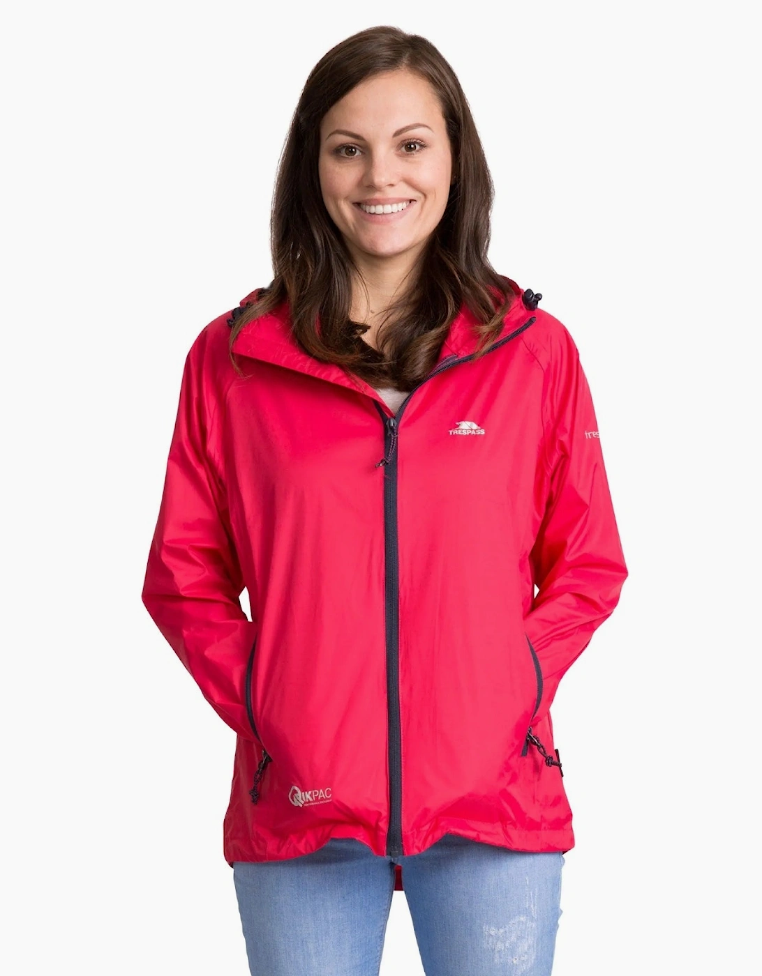 Trespass Womens Quikpac Packable Waterproof Jacket, 2 of 1