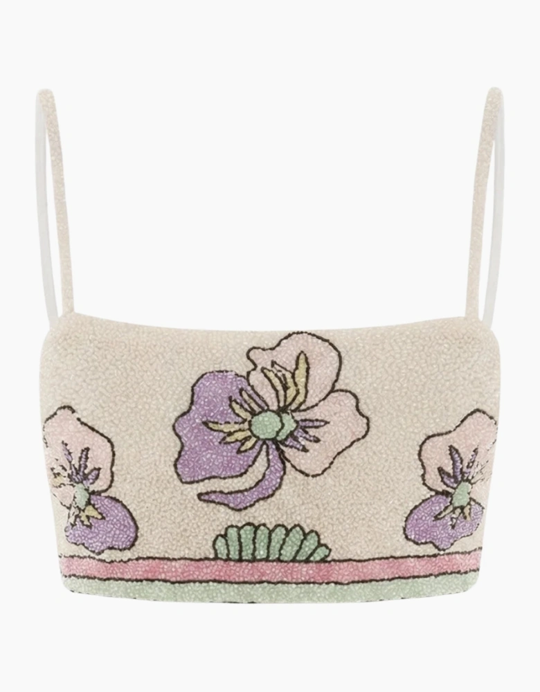 Tallulah Crystal Co-Ord Pull On Top Multi Colour