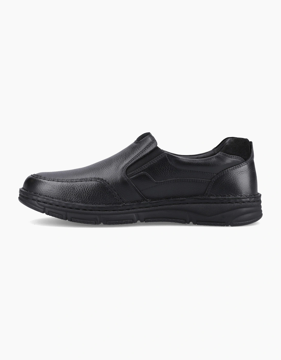 Hush Puppies FANCO SLIP ON Mens Casual Shoes Black