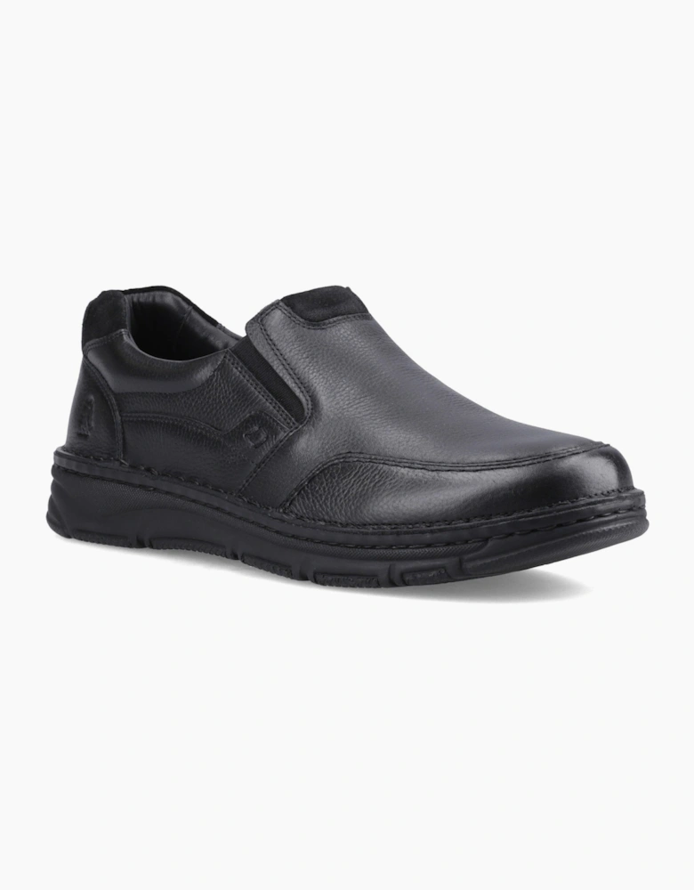 Hush Puppies FANCO SLIP ON Mens Casual Shoes Black