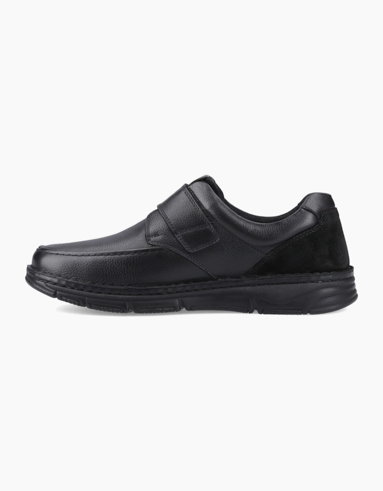 Hush Puppies FORDE TOUCH FASTENING Mens Casual Shoes Black