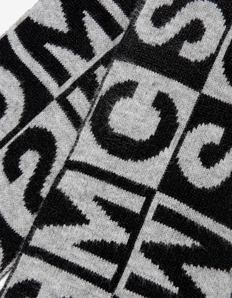 Stella McCartney Kids Logo Scarf in Black