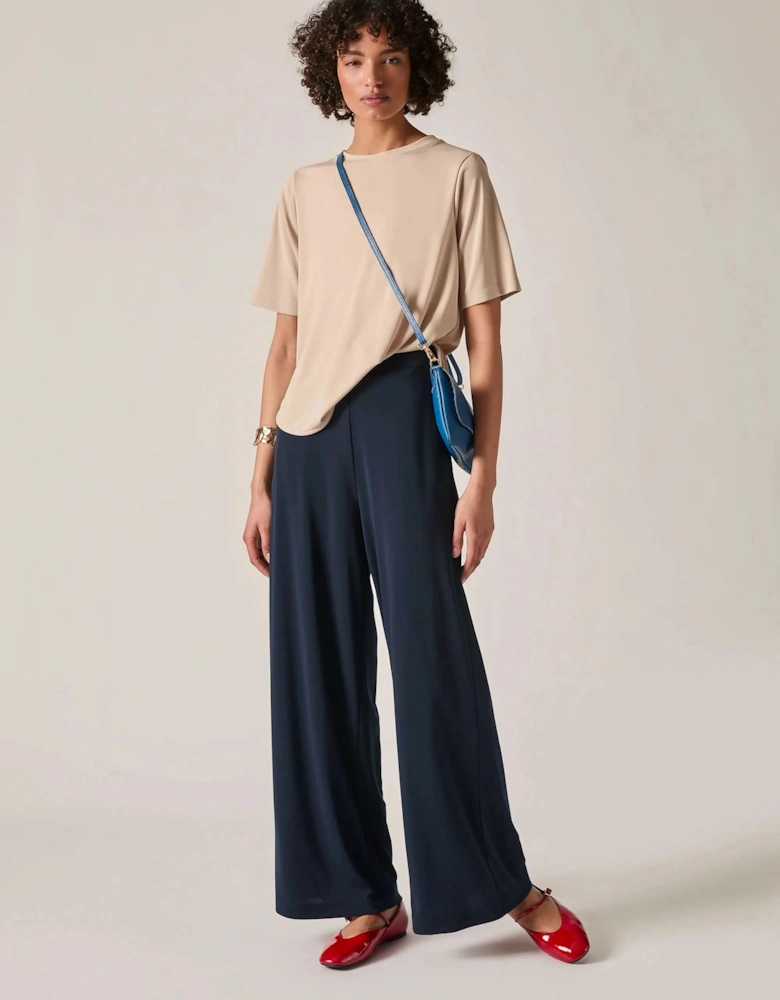 Navy Palazzo Pants