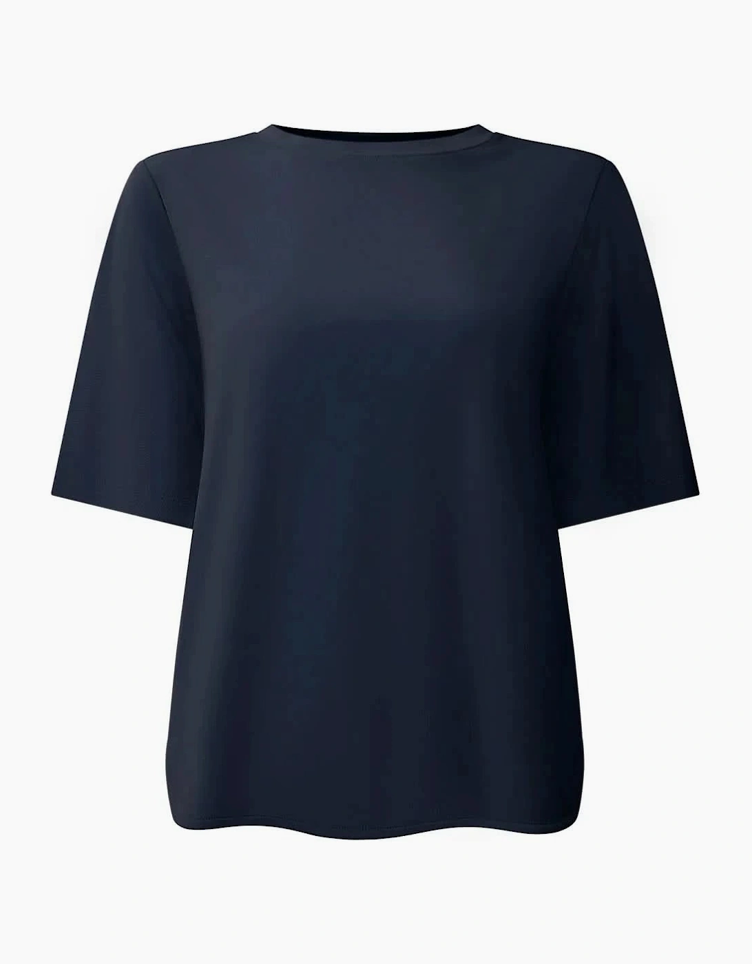 Navy Jersey Relaxed Top
