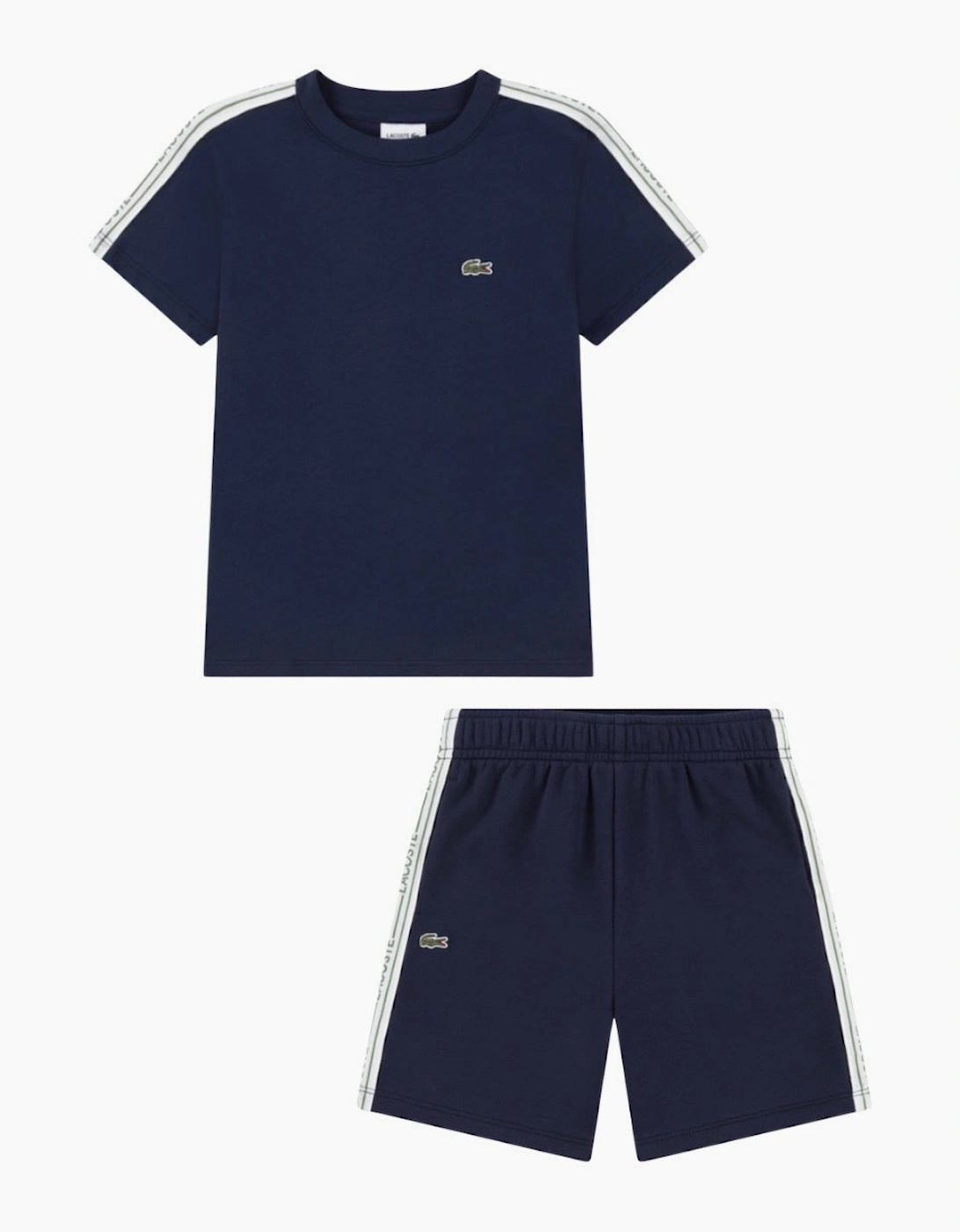 Lacoste Unisex Boys Navy Shorts & T Shirt Set 847575-847577 - Size: 10Y Kids