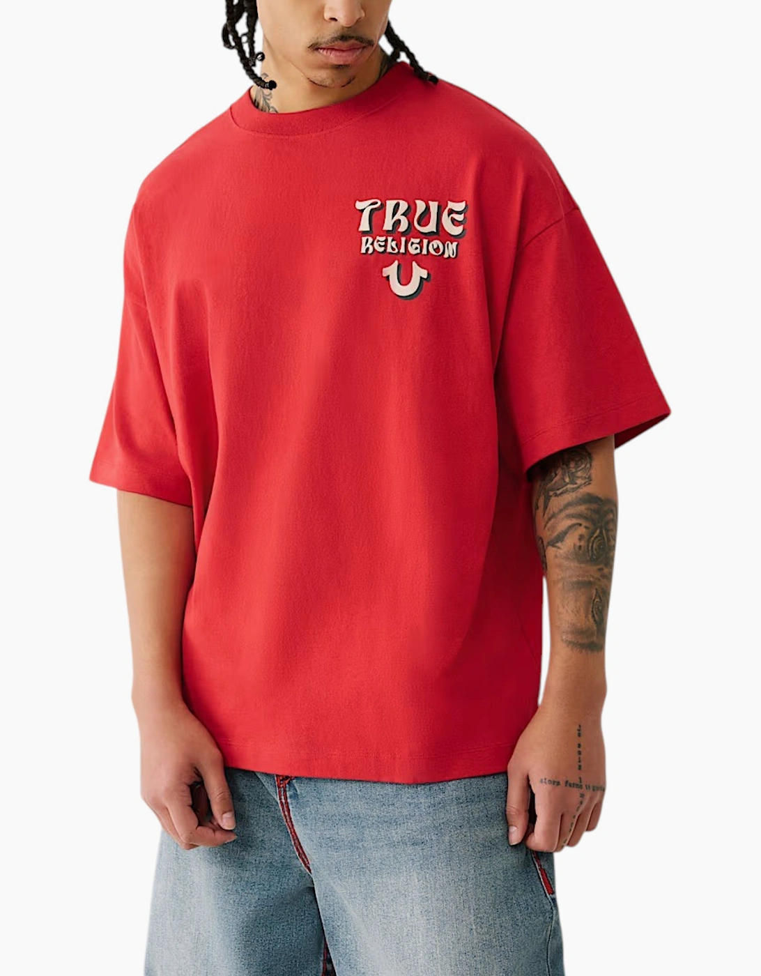 True Religion 109297 Mens Oversized T Shirts
