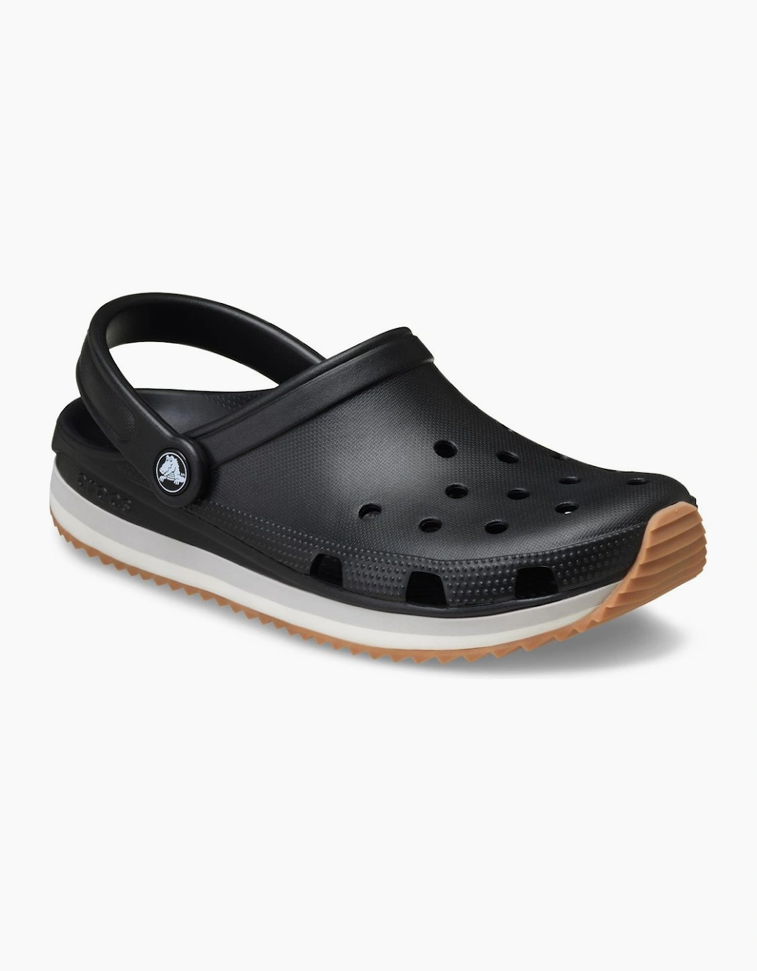 Crocs Women's Black Classic Retro Runner Clogs - Size: 7