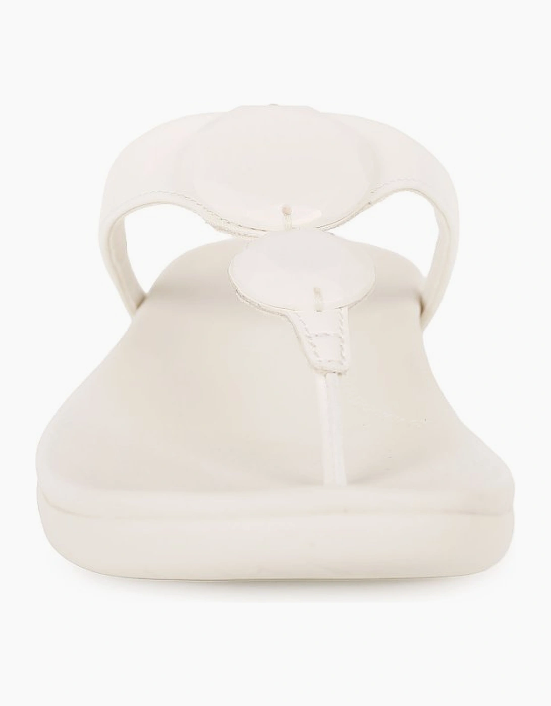 Solay Glossy Disc Toe Post Sandals
