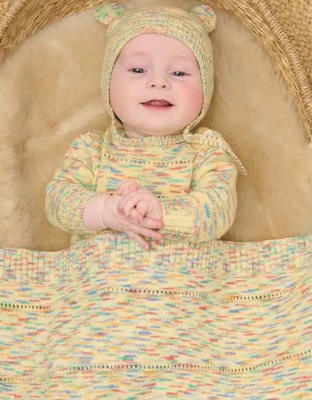 Mystic - Space Dye Knitted Baby Onesie