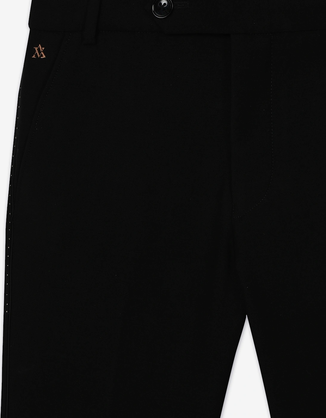 Maison Ava Boys Wool Blend Tristan Trousers in Black