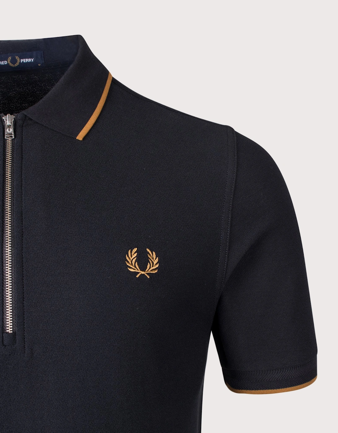 Regular Fit Crepe Piqué Polo Shirt