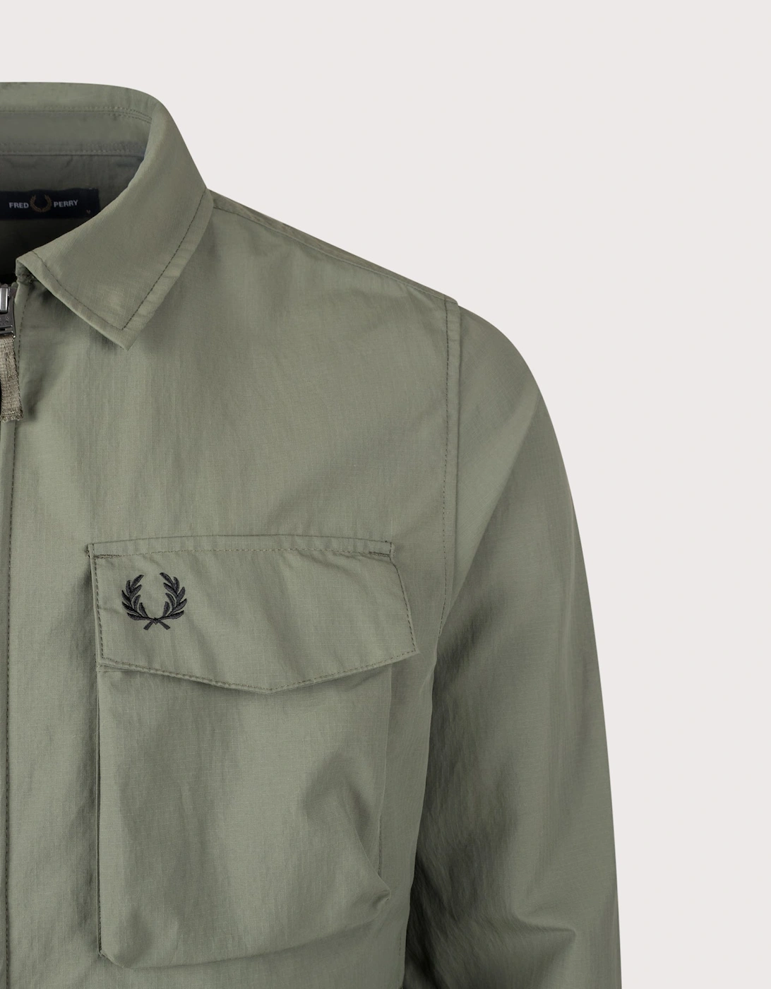 Regular Fit Ripstop Pocket Overshirt