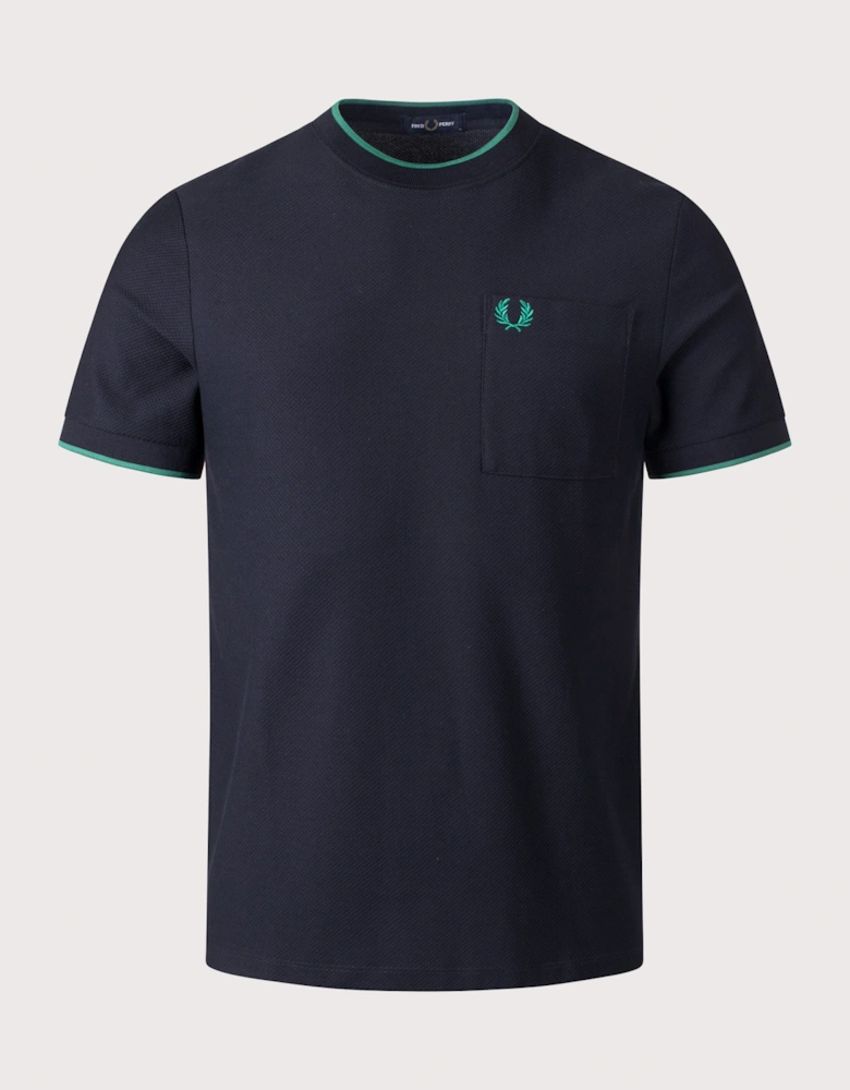 Regular Fit Pocket Detail Piqué T-Shirt