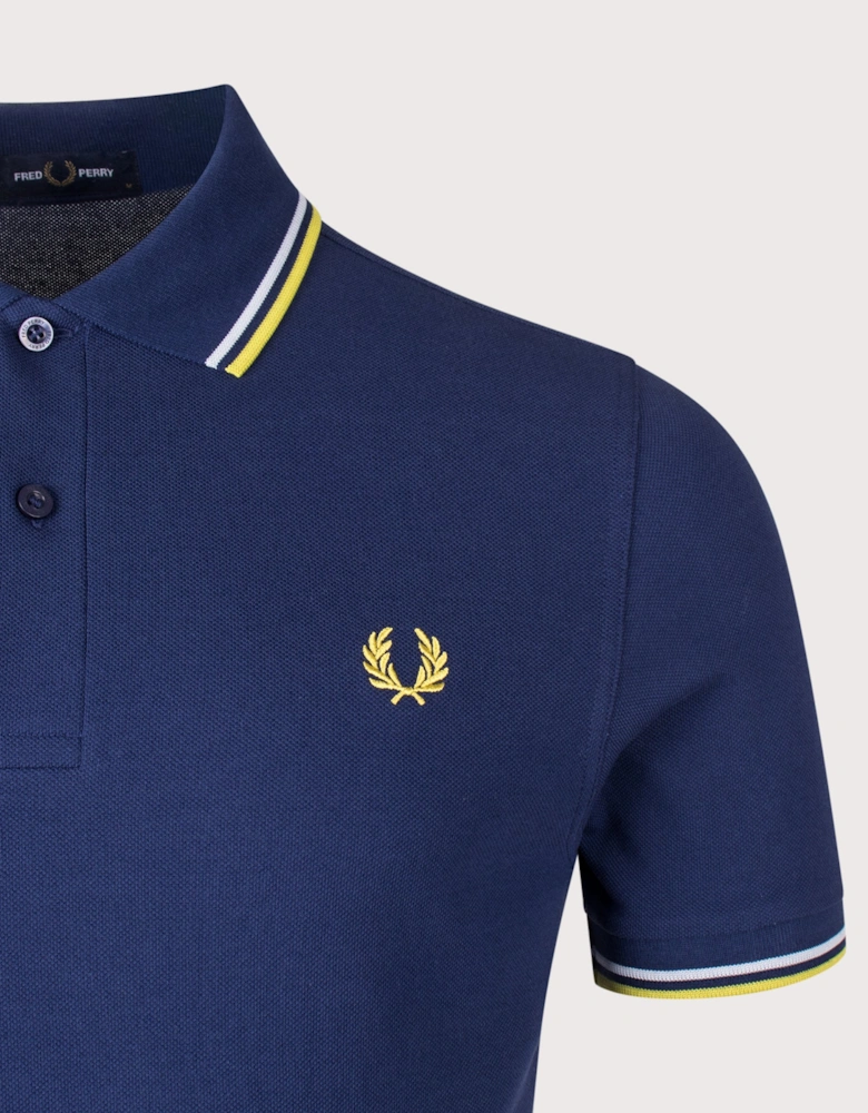 Regular Fit Twin Tipped Fred Perry Polo Shirt