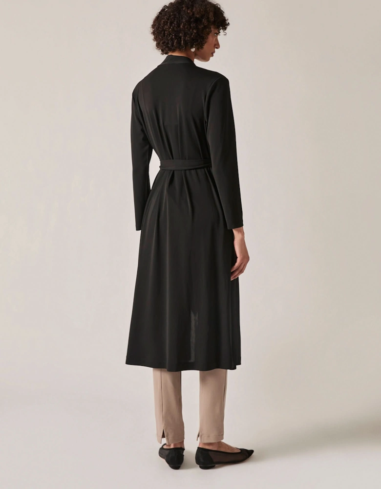Black Jersey Longline Cardigan