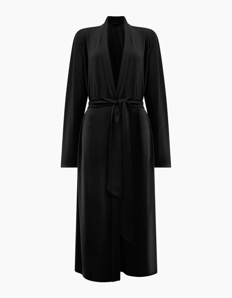 Black Jersey Longline Cardigan