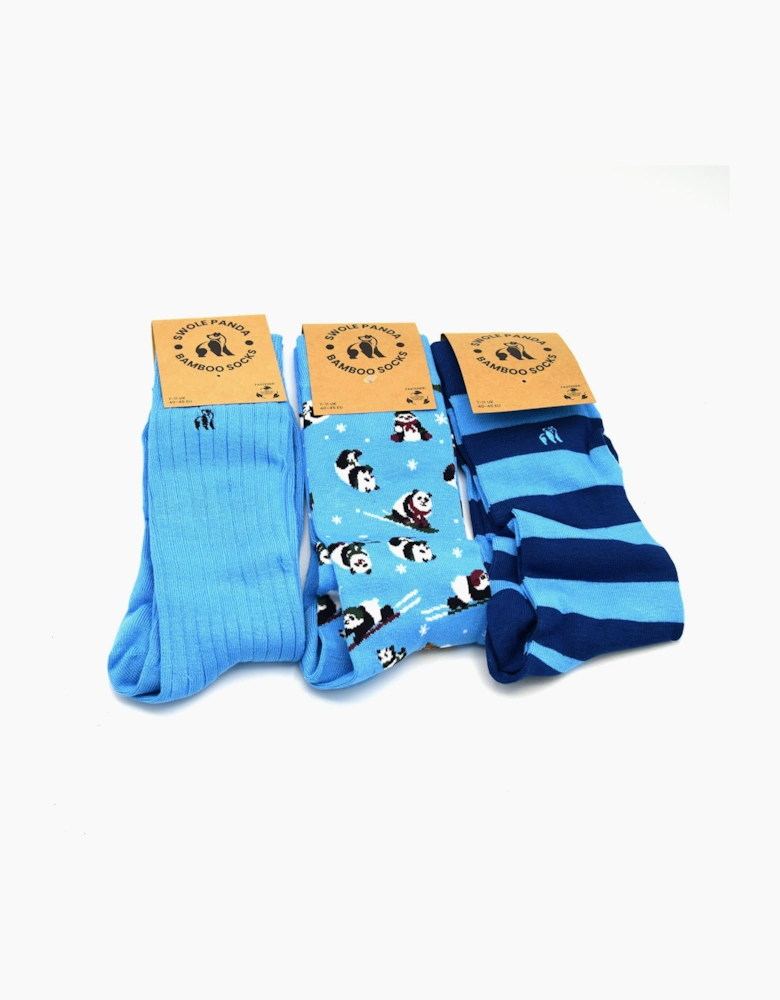 BLUE PANDA SOCK BOX
