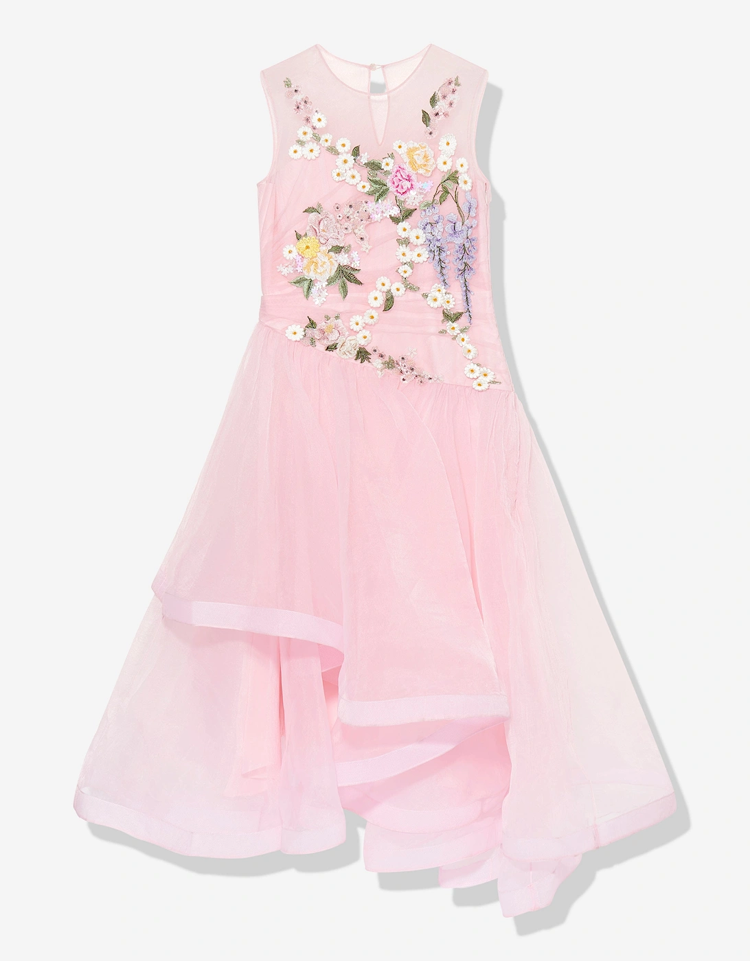 Maison Ava Girls Liliana Flower Occasion Dress in Pink