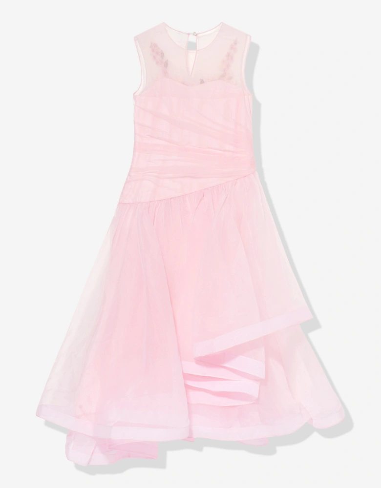 Maison Ava Girls Liliana Flower Occasion Dress in Pink
