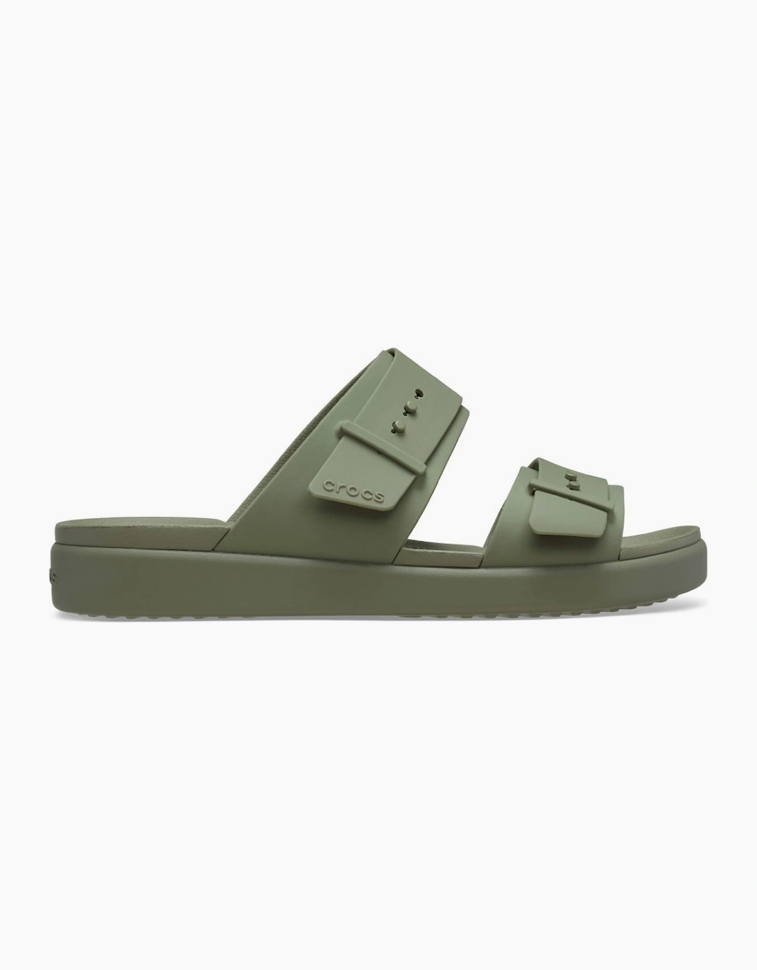 Brooklyn Buckle Womens Low Wedge Sandals