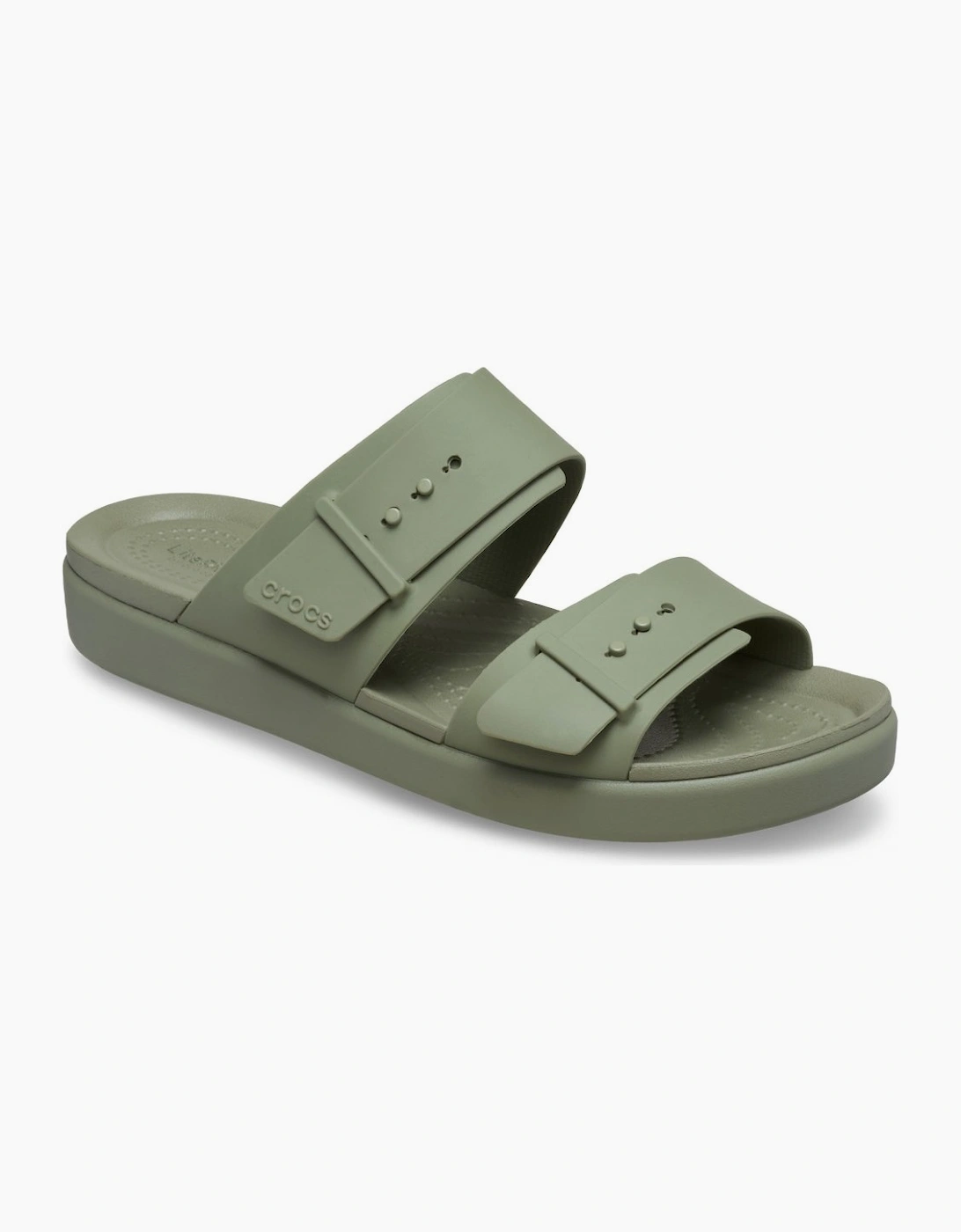 Brooklyn Buckle Womens Low Wedge Sandals, 7 of 6